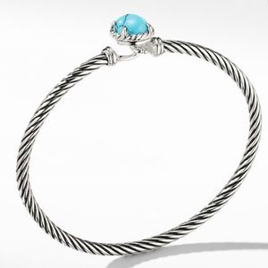 David Yurman Chatelaine Bracelet w/ Turquoise EUC